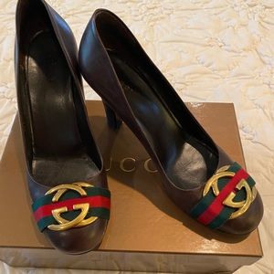 Gucci Chocolate Brown Pumps
